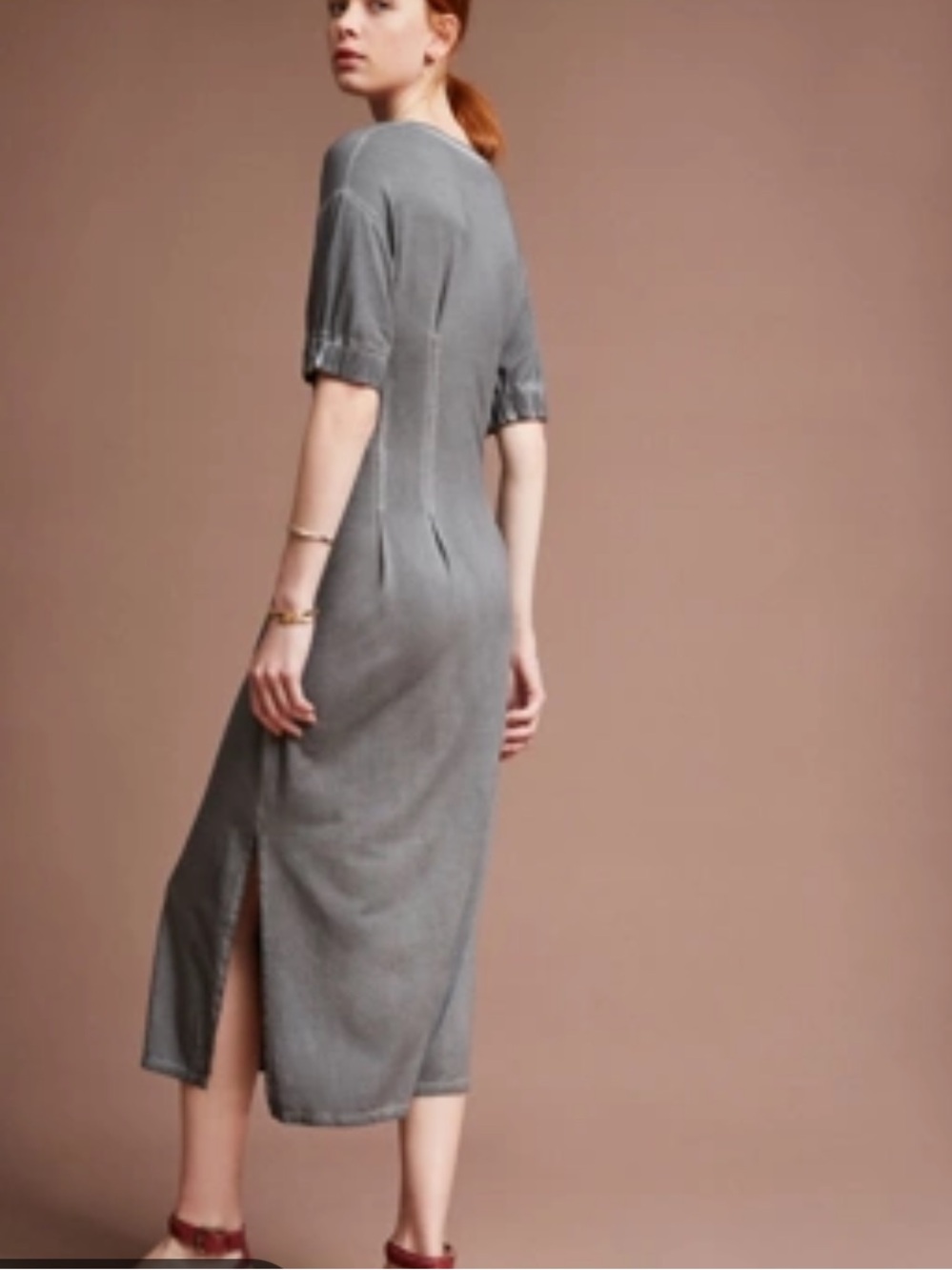 Anthropologie Holding Horses Seamwork Midi Dress S